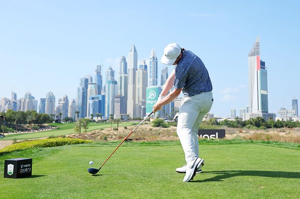 Robert MacIntyre Scotland 8th Tee Emirates Club Dubai Desert Classic 2023