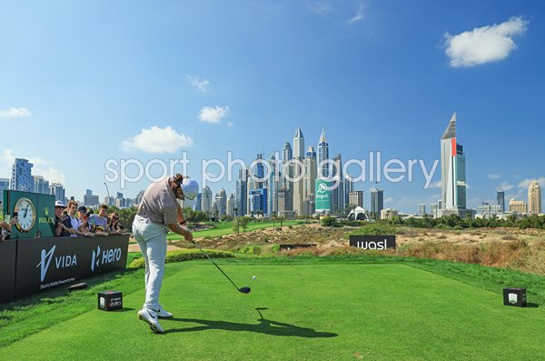 Tommy Fleetwood England 8th Tee Emirates Club Dubai Desert Classic 2023