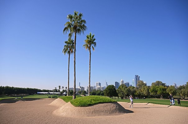 Bunker 6th Hole Emirates Club Dubai Desert Classic 2023