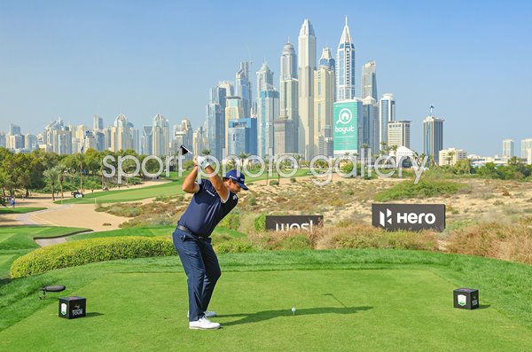 Patrick Reed USA 8th Tee Dubai Desert Classic Emirates Club 2023