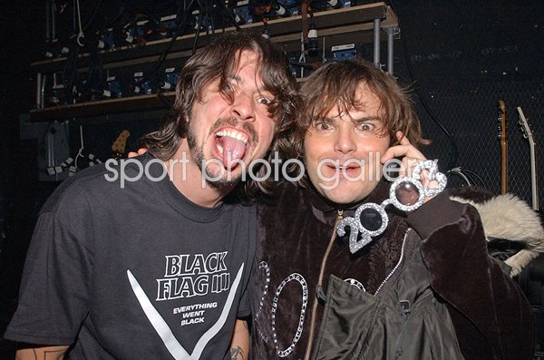 Dave Grohl Foo Fighters & Actor Jack Black 