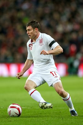 James Milner England v Brazil Wembley 2013