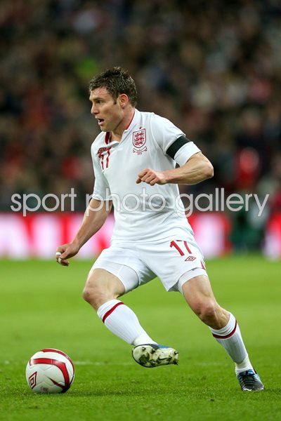 James Milner England v Brazil Wembley 2013