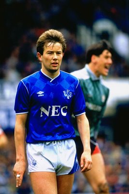 Adrian Heath Everton v Manchester City Division One Goodison Park 1985