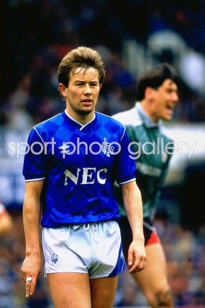 Adrian Heath Everton v Manchester City Division One Goodison Park 1985