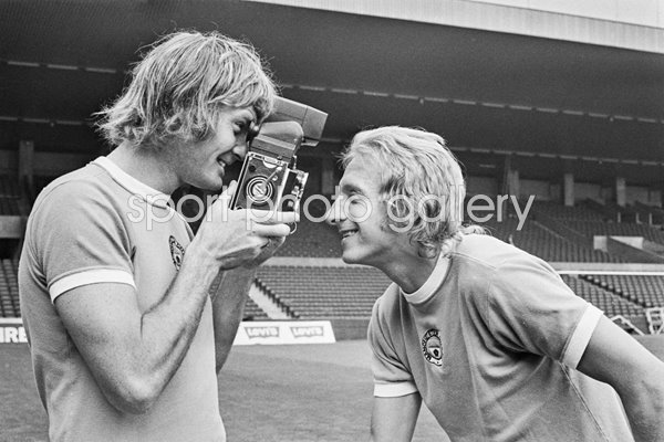 Rodney Marsh & Denis Law Manchester City 1973