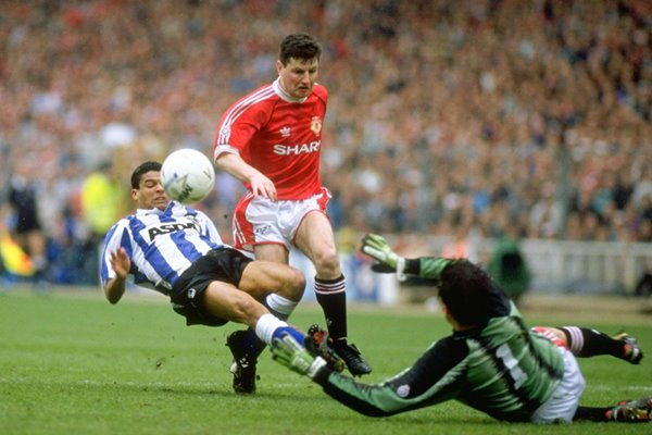 Dennis Irwin Manchester United v Sheffield Wednesday Wembley 1991