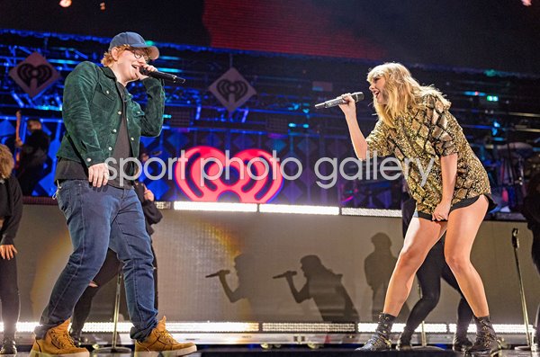 Ed Sheeran and Taylor Swift perform onstage The Forum Inglewood California 2017