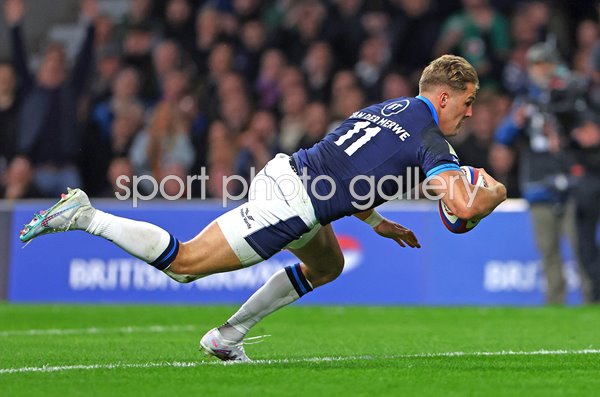 Duhan van der Merwe Scotland epic try v England Six Nations 2023