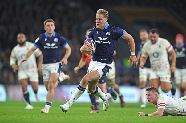 Duhan van der Merwe Scotland scores stunning try v England Six Nations 2023