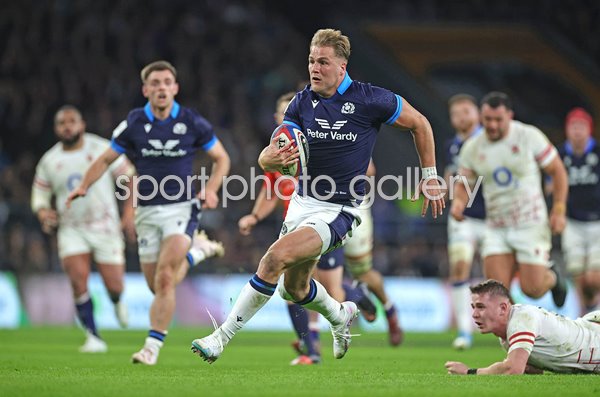 Duhan van der Merwe Scotland scores stunning try v England Six Nations 2023