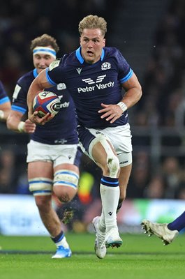 Duhan van der Merwe Scotland scores v England Six Nations 2023