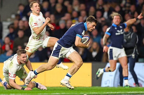 Ben White Scotland scores v England Six Nations Twickenham 2023