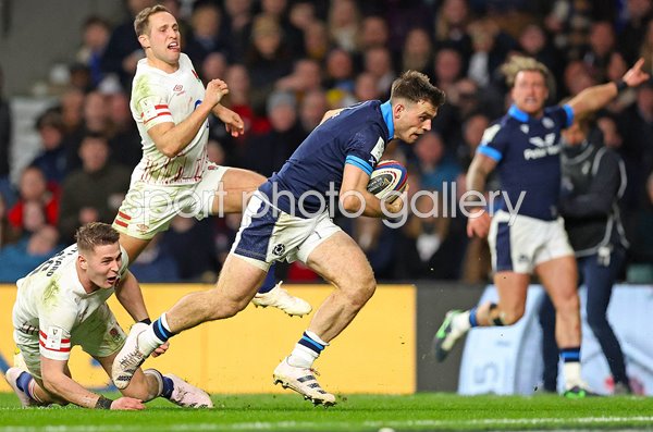 Ben White Scotland scores v England Six Nations Twickenham 2023