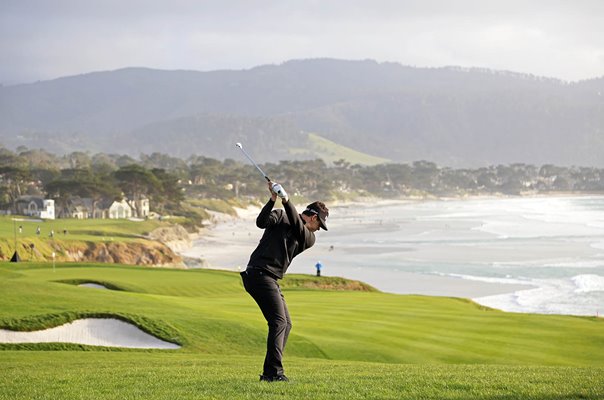 Beau Hossler USA 9th Hole Pebble Beach Pro-Am 2023