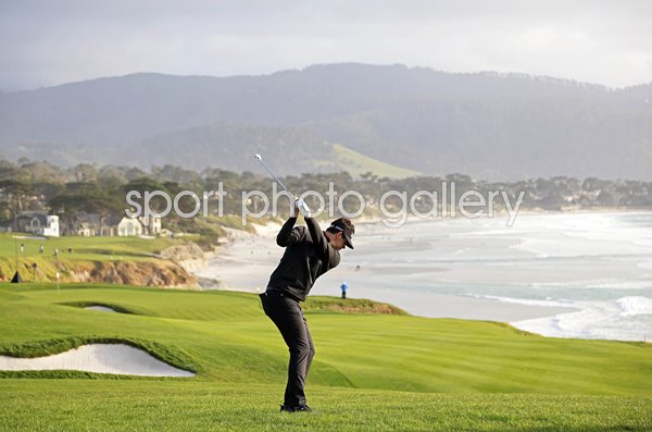 Beau Hossler USA 9th Hole Pebble Beach Pro-Am 2023