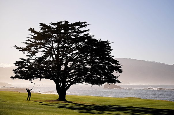 Denny McCarthy 18th Fairway Pebble Beach Pro-Am 2023