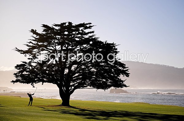 Denny McCarthy 18th Fairway Pebble Beach Pro-Am 2023
