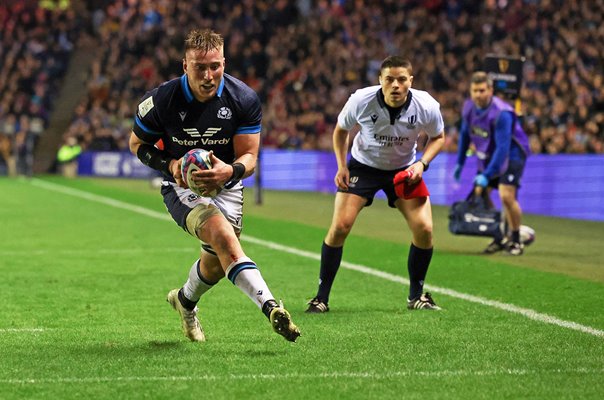 Matt Fagerson Scotland scores v Wales Six Nations Murrayfield 2023