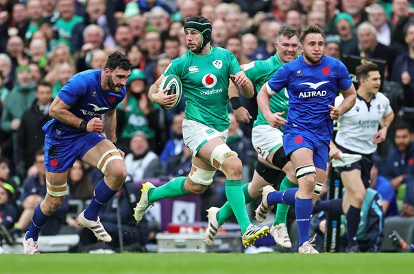 Caelan Doris Ireland breaks v France Six Nations Dublin 2023