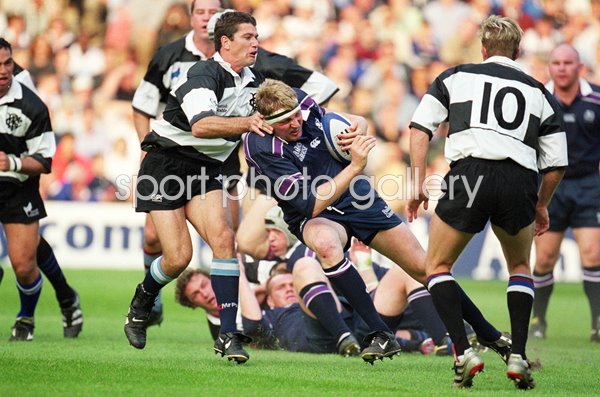 Doddie Weir Scotland v Joost Van Der Westhuizen Barbarians Murrayfield 2001