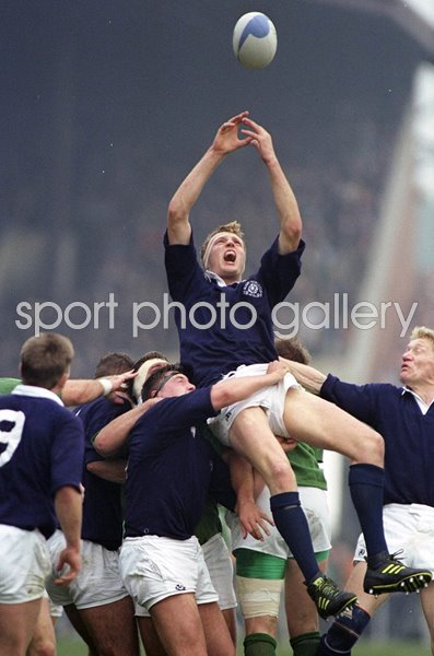 Doddie Weir Scotland v Ireland Murrayfield World Cup 1991
