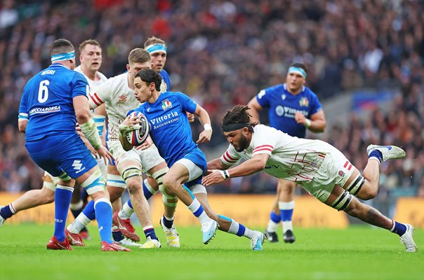 Ange Capuozzo Italy v England Six Nations Twickenham 2023