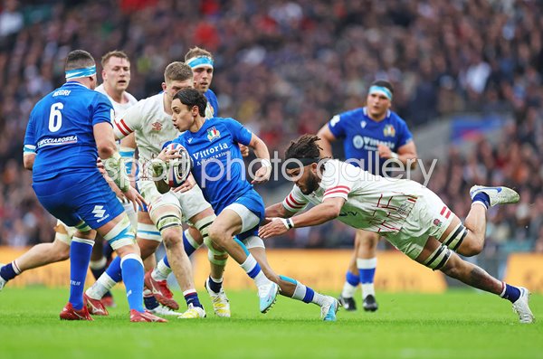 Ange Capuozzo Italy v England Six Nations Twickenham 2023