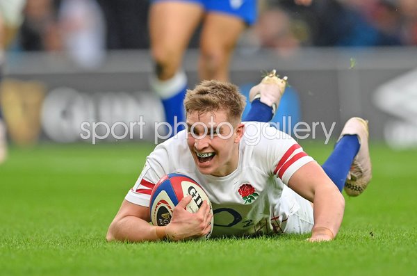 Jack van Poortvliet England scores v Italy Six Nations Twickenham 2023