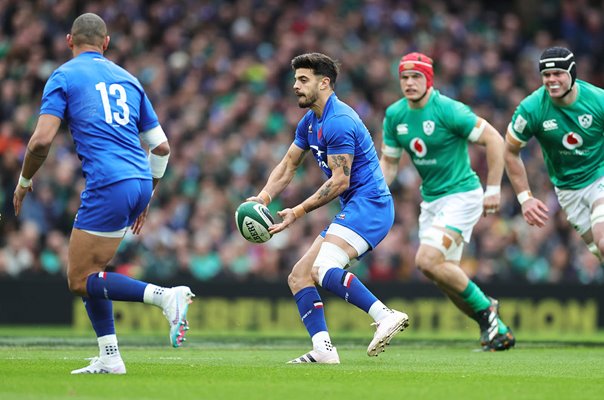 Romain Ntamack France v Ireland Six Nations Dublin 2023