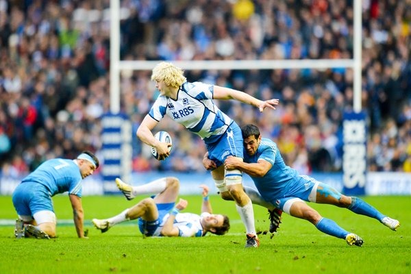 Richie Gray Scotland v Italy Six Nations 2013