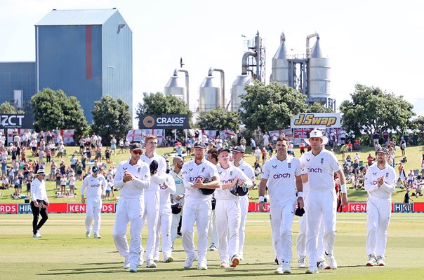 Ben Stokes England celebrates win v New Zealand Mount Maunganui 2023