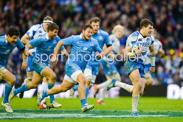 Sean Lamont scores Scotland v Italy 2013