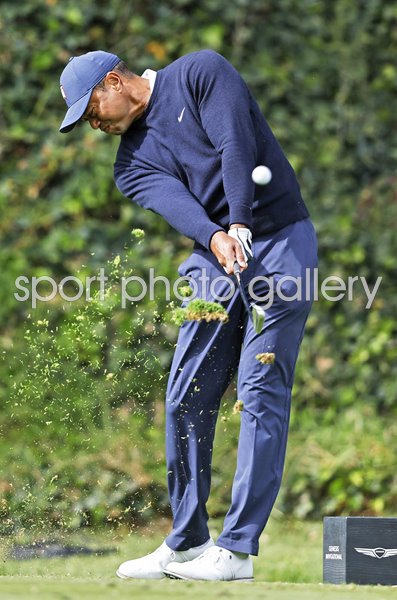 Tiger Woods USA 6th tee Genesis Invitational Riviera 2023