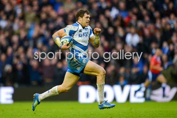 Sean Lamont scores Scotland v Italy 2013