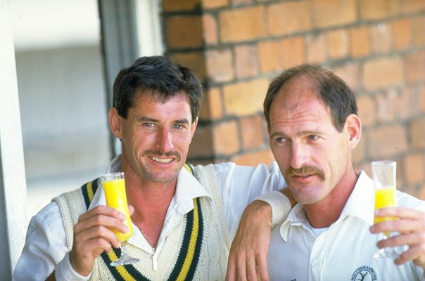 Richard Hadlee & Clive Rice Nottinghamshire County Cricket Club 1987