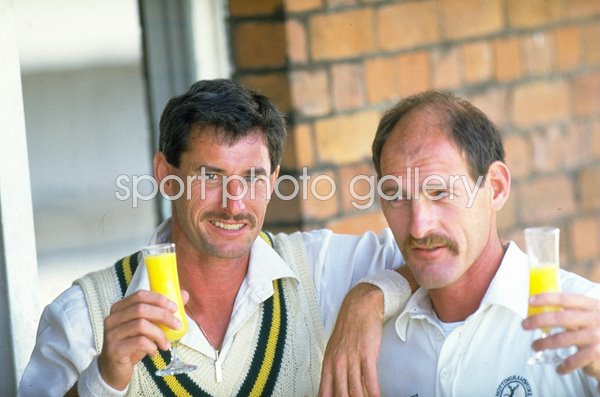 Richard Hadlee & Clive Rice Nottinghamshire County Cricket Club 1987