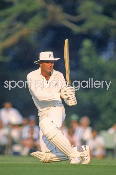 Martin Crowe batting for New Zealand 1990