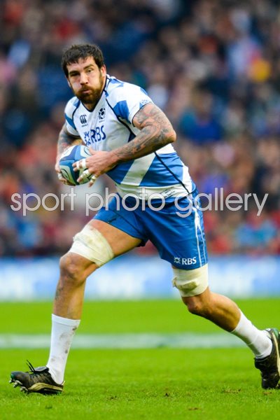 Jim Hamilton Scotland v Italy Six Nations 2013