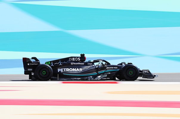 George Russell Great Britain Mercedes F1 Testing Bahrain 2023
