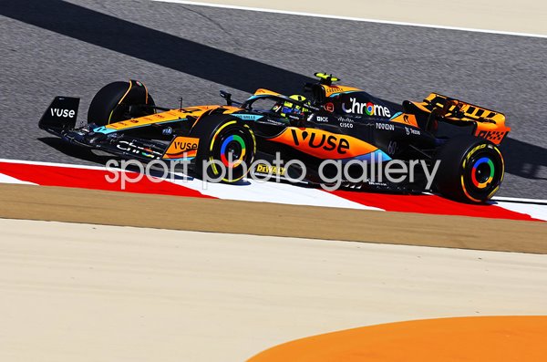 Lando Norris Great Britain McLaren F1 Testing Bahrain 2023
