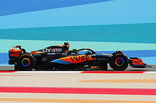 Lando Norris Great Britain driving McLaren F1 Testing Bahrain 2023