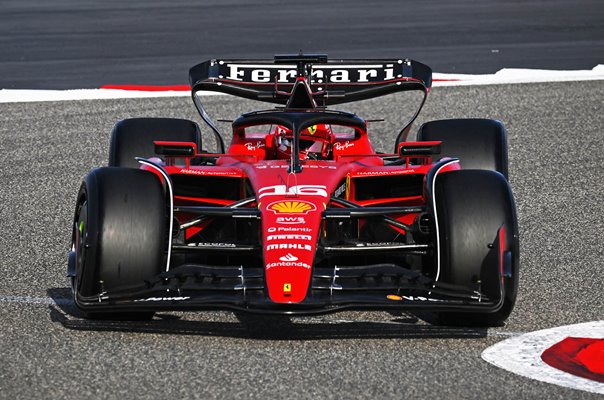 Charles Leclerc Monaco driving Ferrari  F1 Testing Bahrain 2023
