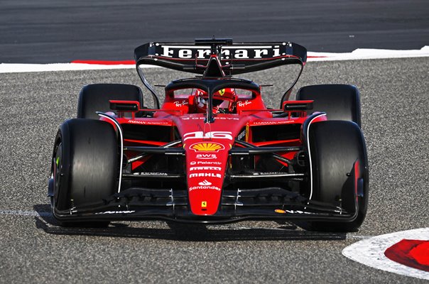 Charles Leclerc Monaco driving Ferrari  F1 Testing Bahrain 2023