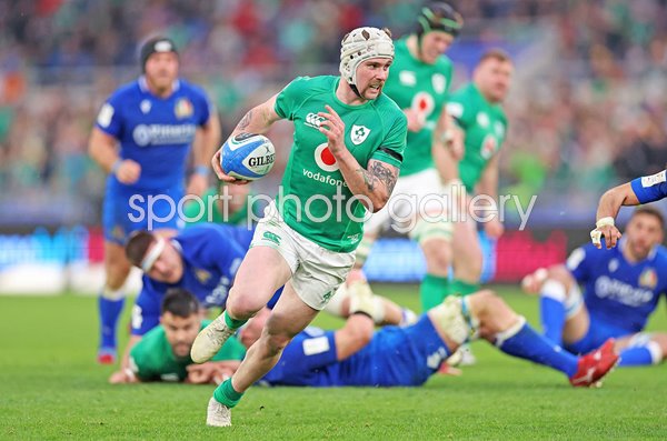 Mack Hansen Ireland v Italy Six Nations Rome 2023