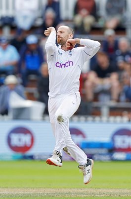 Jack Leach England spinner v New Zealand Wellington Test 2023