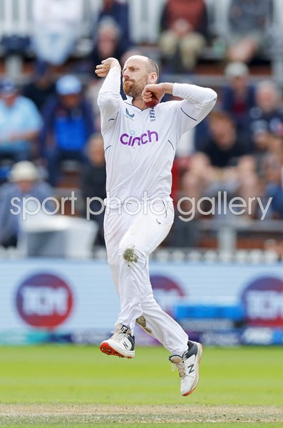 Jack Leach England spinner v New Zealand Wellington Test 2023