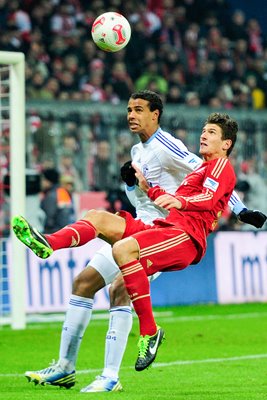 Mario Gomez of FC Bayern Muenchen v FC Schalke 04