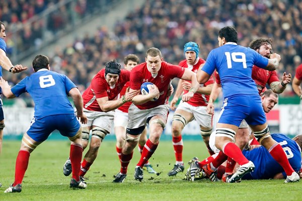 Ryan Jones and Ian Evans Wales v France 2013