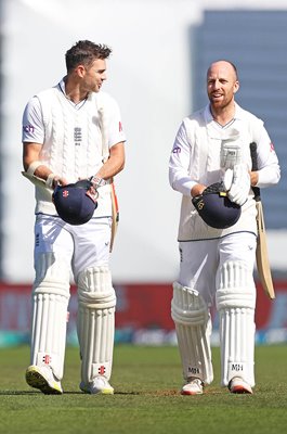 James Anderson & Jack Leach all smiles despite loss v New Zealand 2023